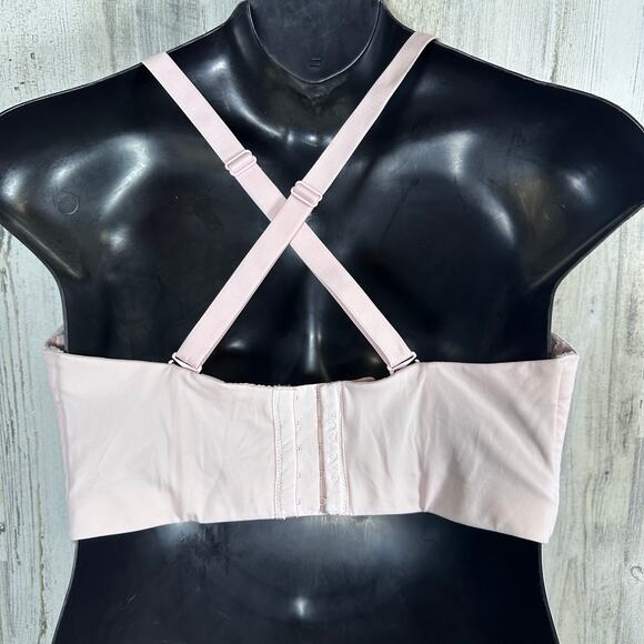 Cacique 40G Pink Boost Strapless Bra MSRP $58 Multiway Convertible - Picture 2 of 8